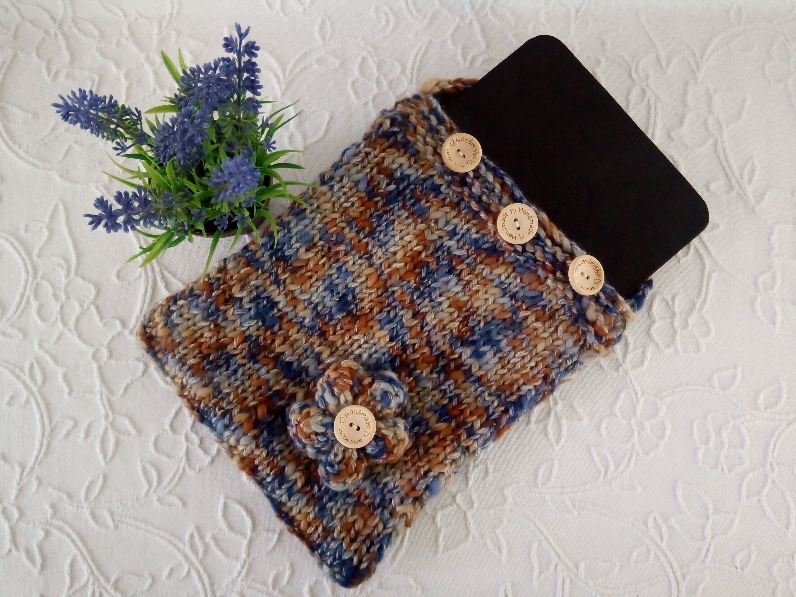 Funda para tablet, tejida a mano, Pantalla de 10 pulgadas. - 3