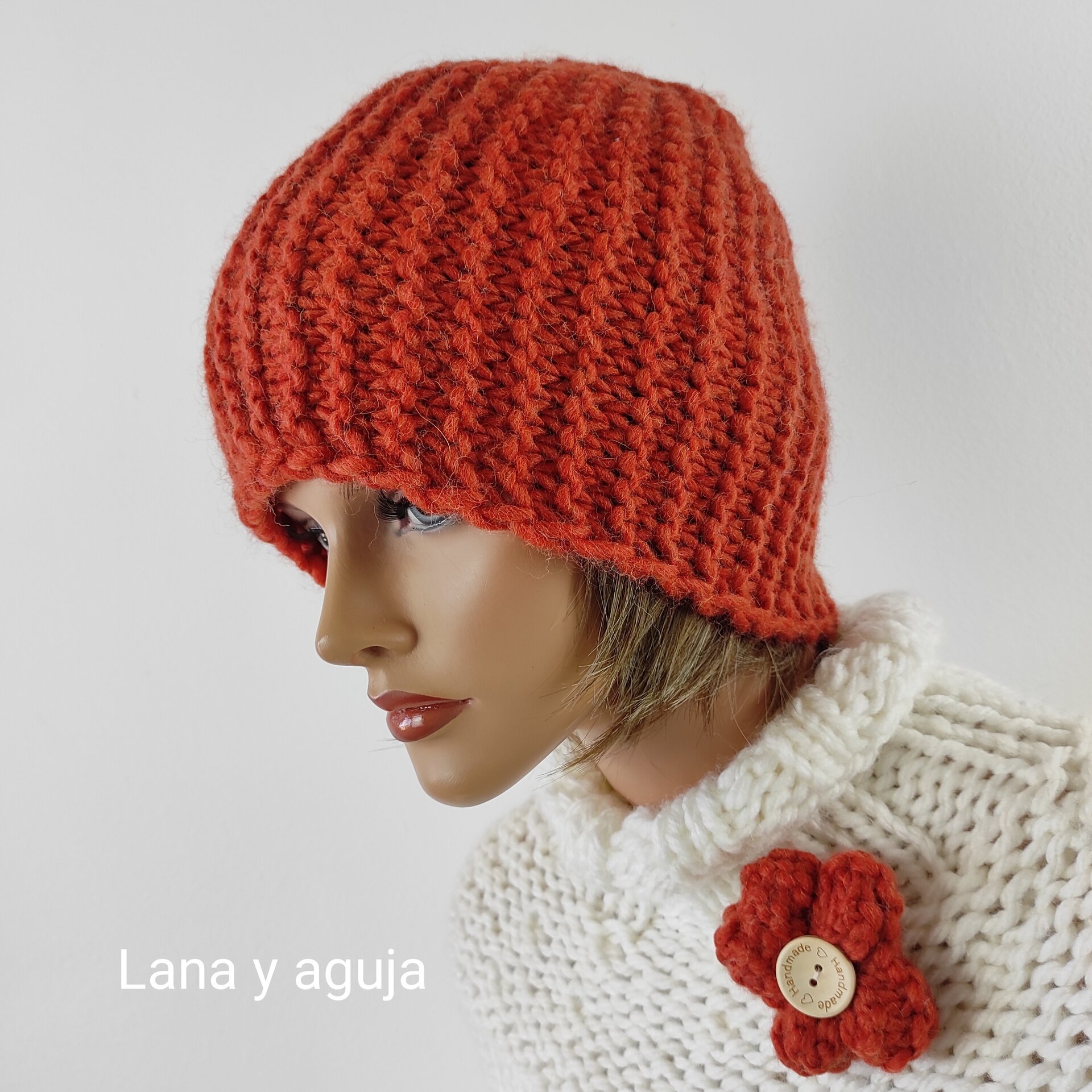 Gorro lana natural, VARIOS COLORES, fedora lana, estilo año 20. - 8