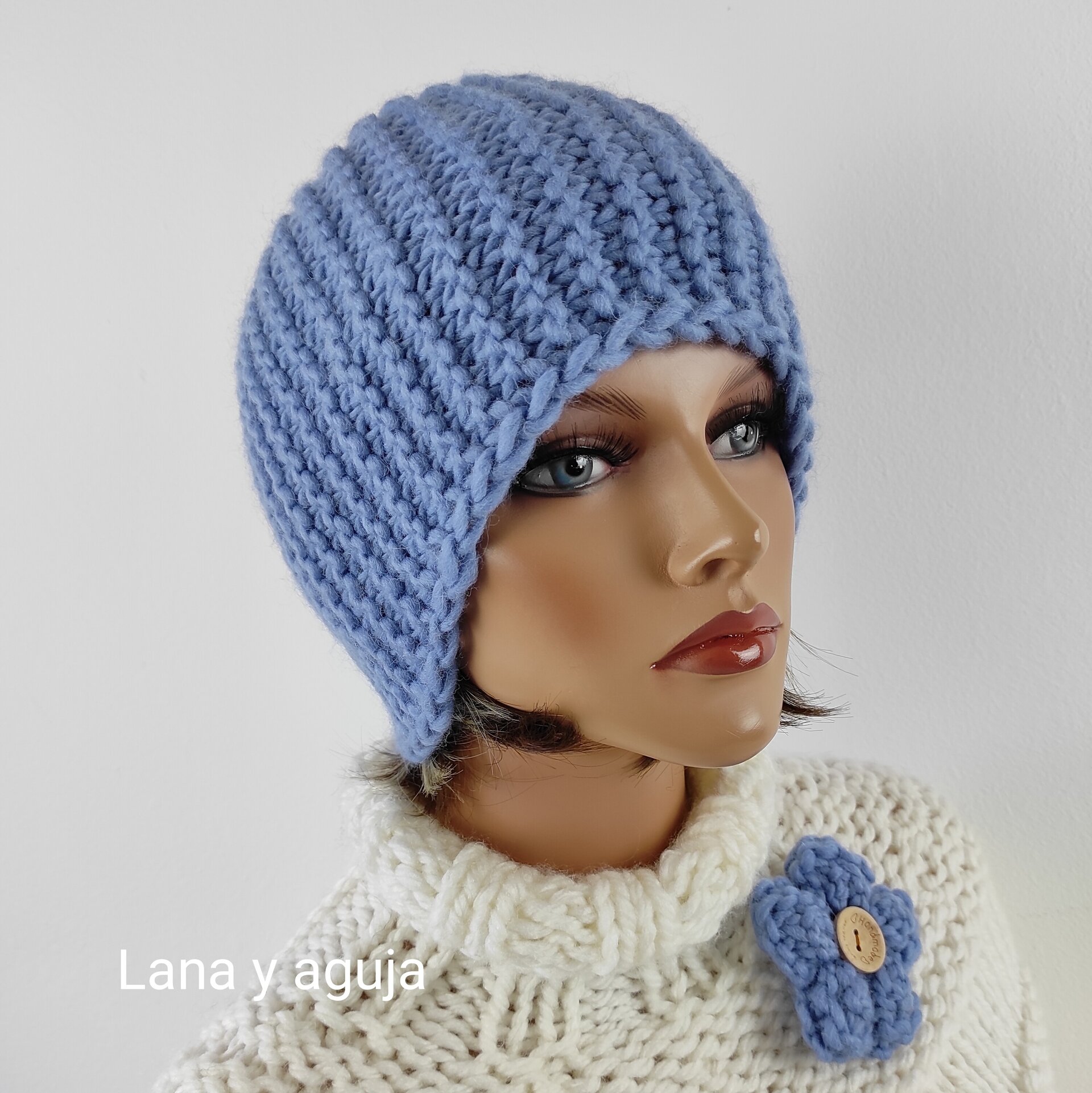 Gorro lana natural, VARIOS COLORES, fedora lana, estilo año 20. - 16