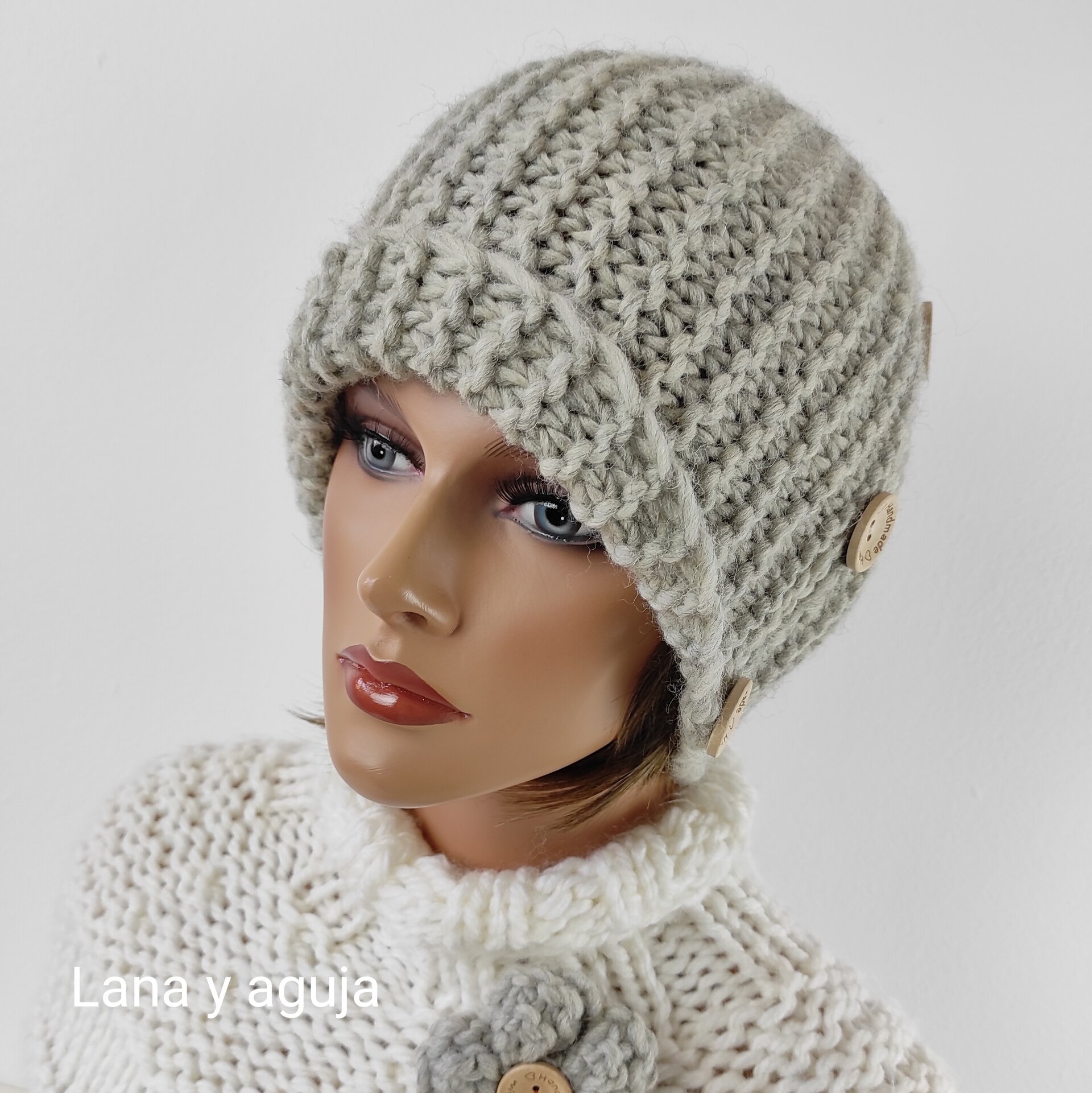 Gorro lana natural, VARIOS COLORES, fedora lana, estilo año 20. - 2
