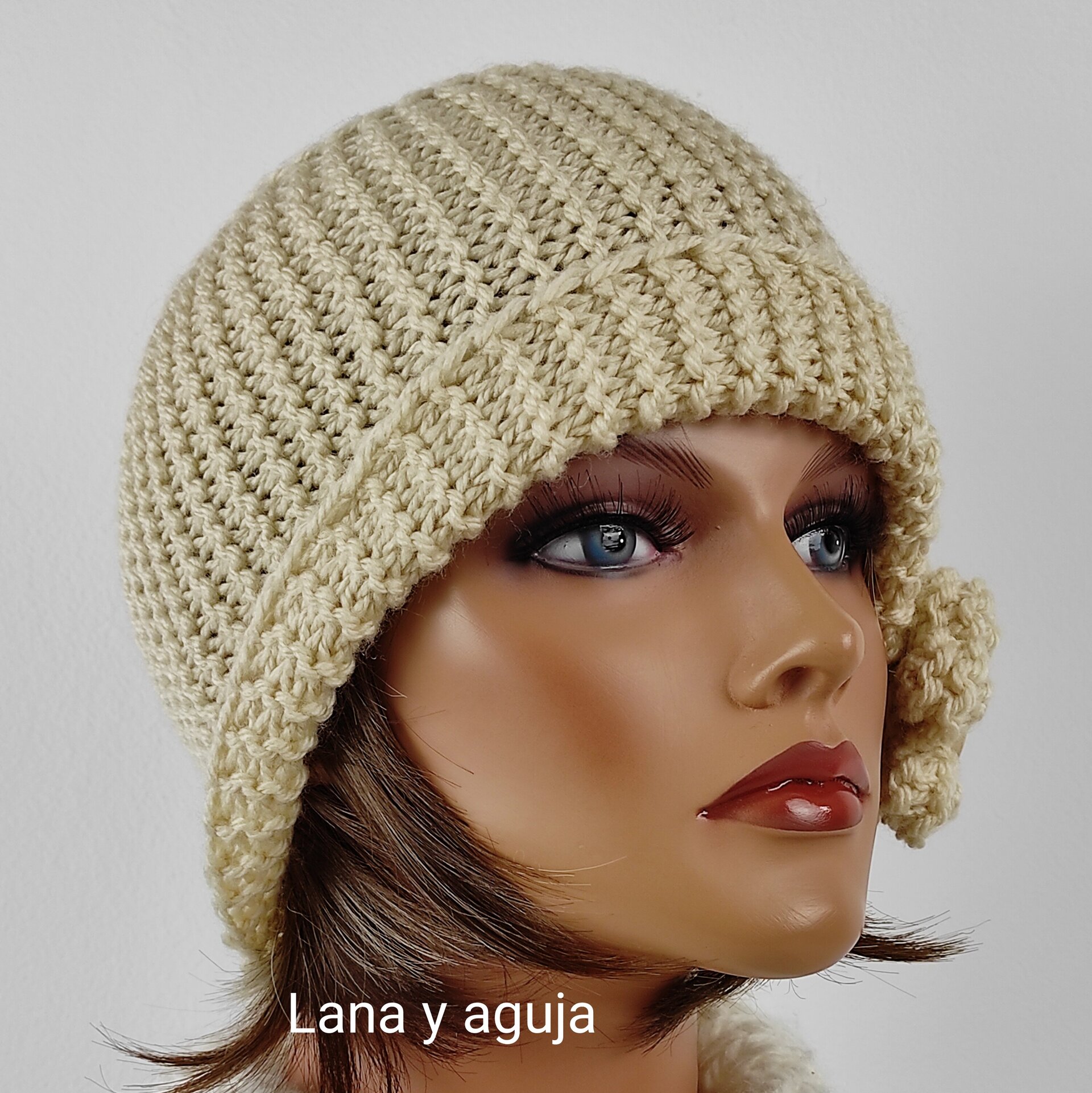 Gorro largo de lana estilo slouchy, VARIOS COLORES, gorro de lana . - 16