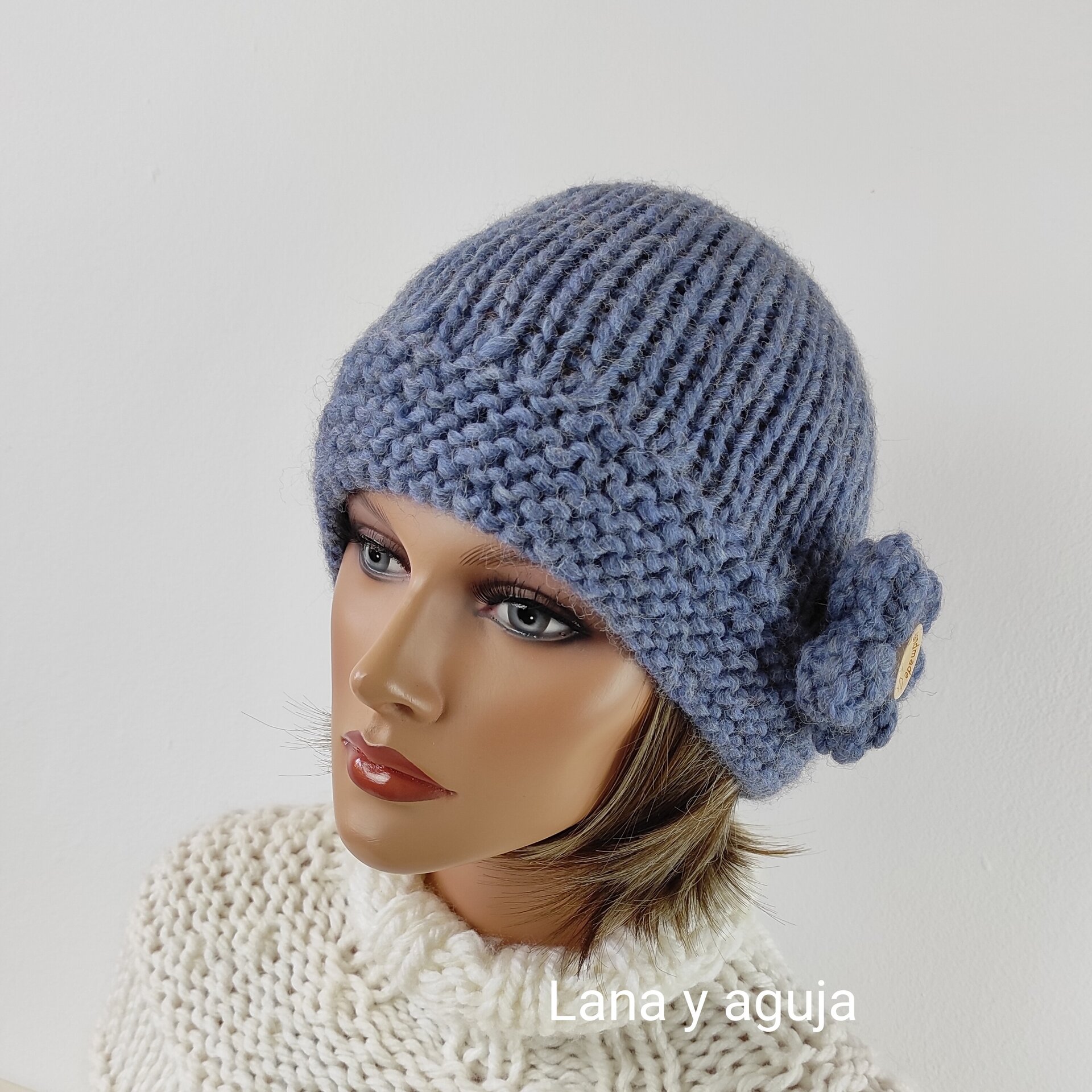 Fedora de lana, VARIOS COLORES, sombrero tejido para invierno. - 6